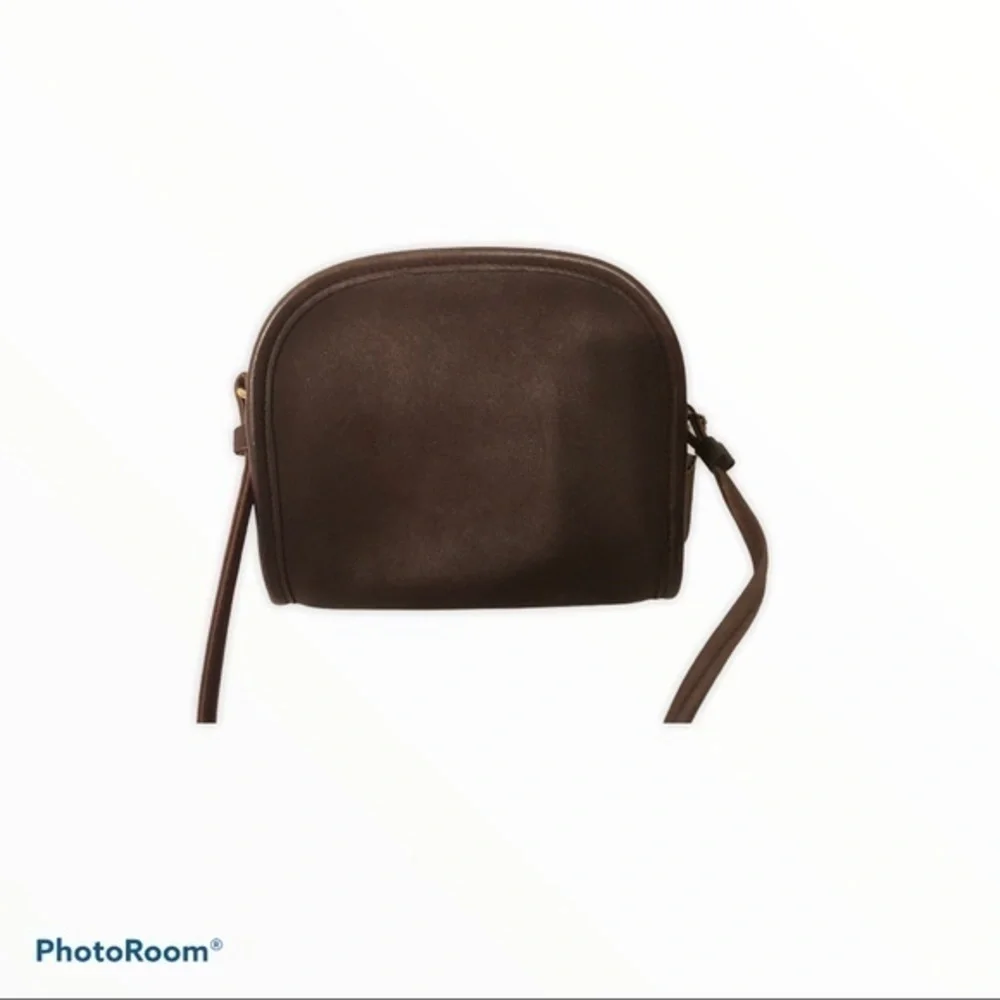 Coach vintage abbie crossbody bag brown leather 9017